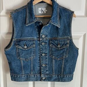 Vintage Calvin Klein Denim Large Vest